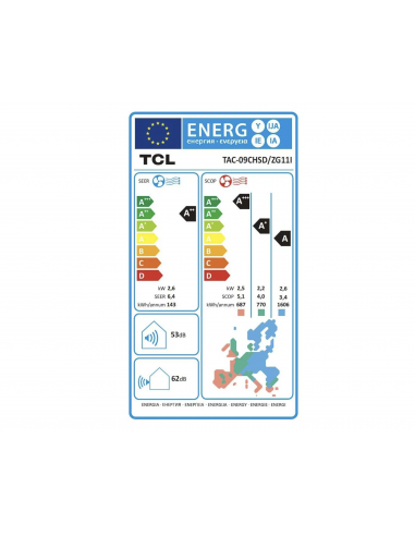 TCL SaveIN 12.000 BTU, A++, Wi-Fi, cu kit inclus