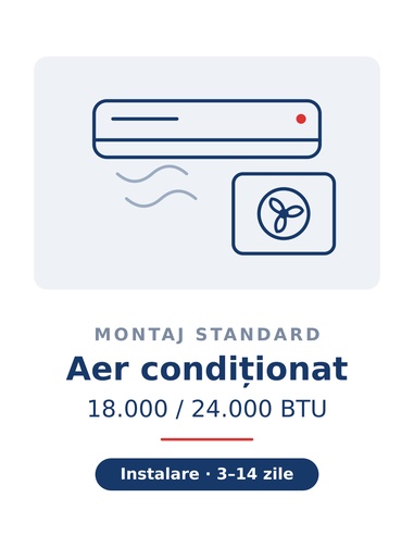 Montaj Standard AC 18000/24000 BTU