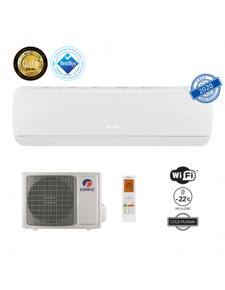 Aparat de aer condiționat Gree G Tech ECO Inverter  GWH12AEC-K6DNA1A 12000 BTU
