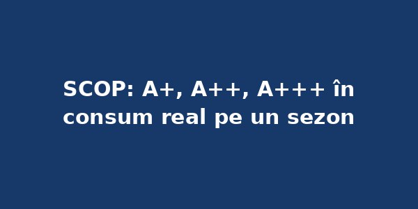 Clasa energetică la încălzire (SCOP): ce înseamnă A+, A++ și A+++ în consum real